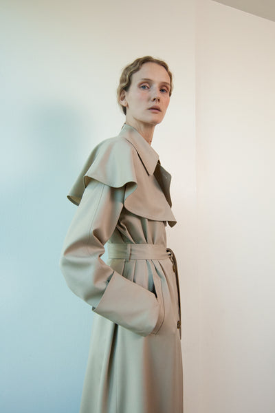 Soya Trench Coat in Wool – Yeon