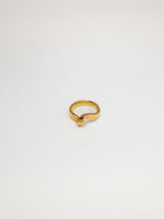 Layla sculpted gold vermeil ring