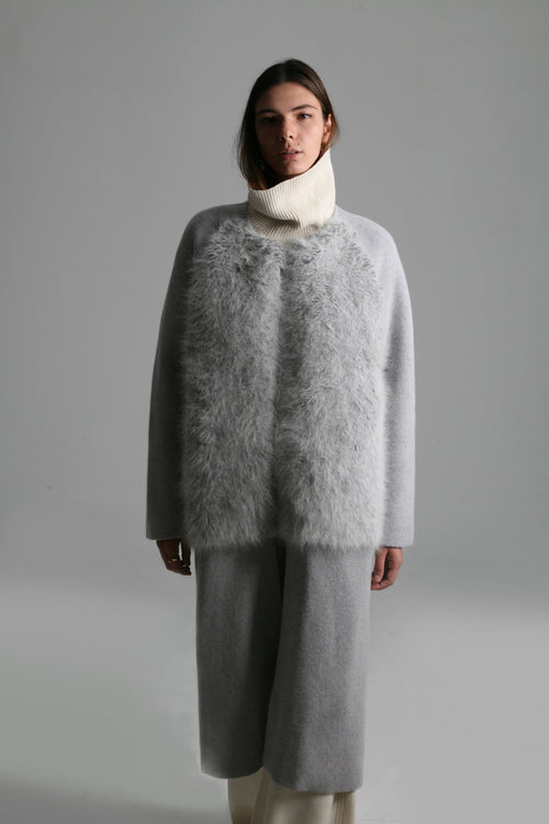 Nao Angora/ Cashmere Fur alternative Coat
