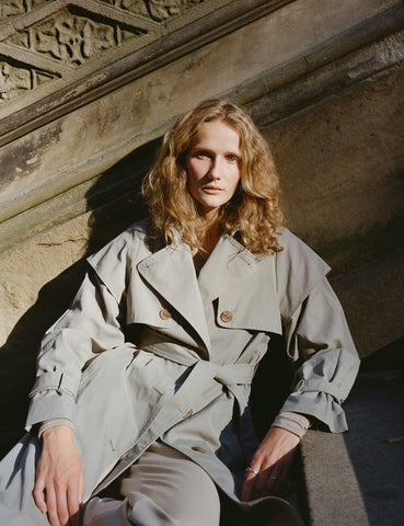 Iva Trench Coat in Cotton – Yeon