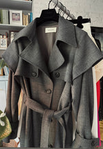 Iva Coat in Wool - Dark Gray