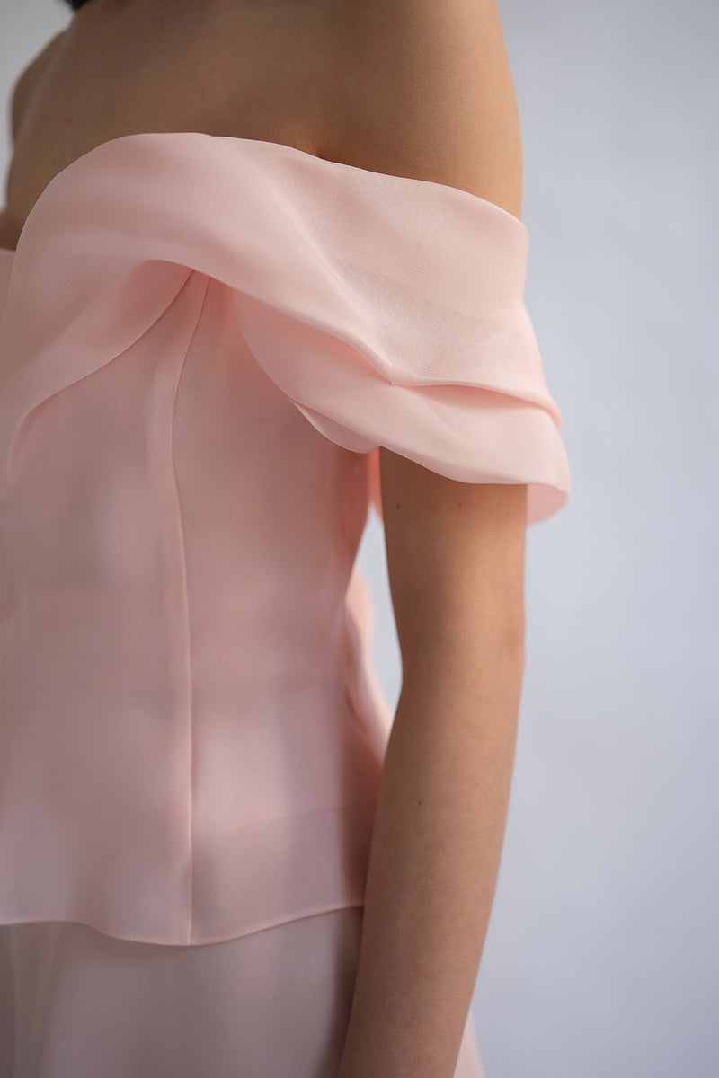 Alpenrose Top in Silk Gazar