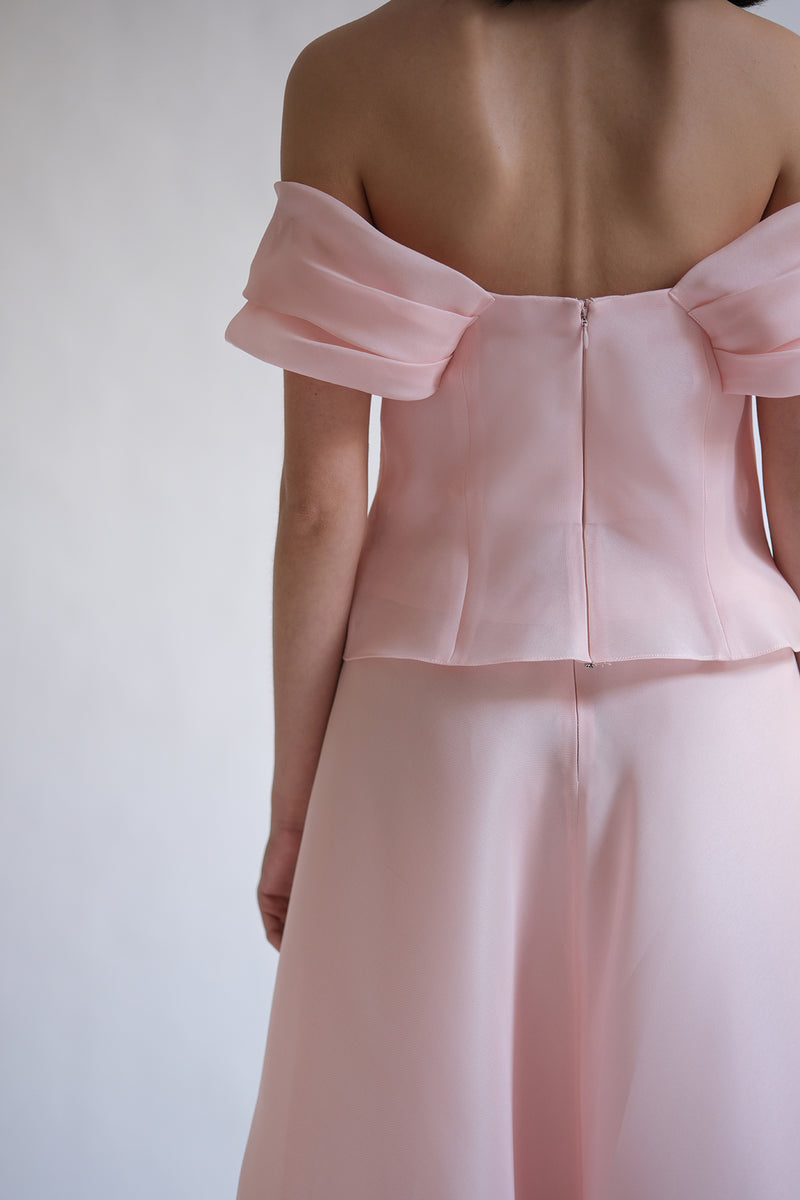 Alpenrose Top in Silk Gazar