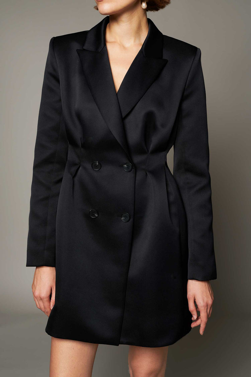 Arabella Blazer Dress in Satin Yeon Arabella Blazer Dress in Satin Yeon