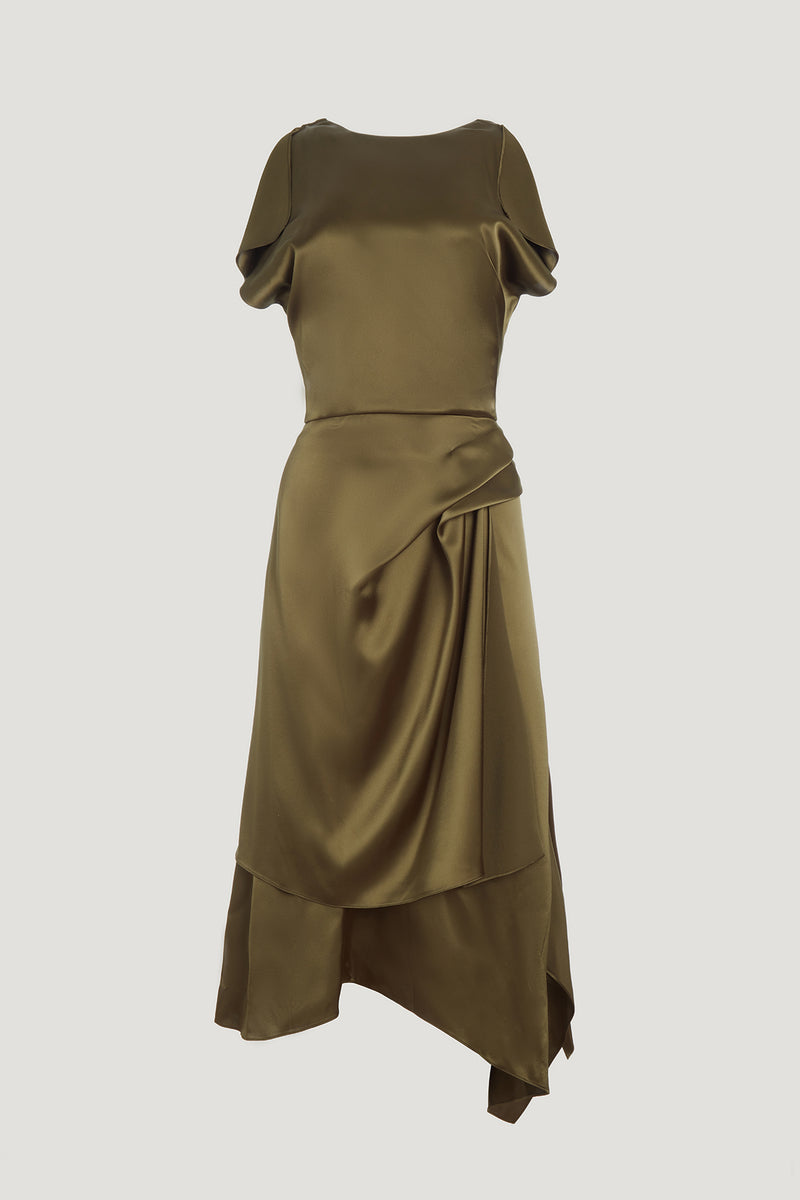 Draped layered Dress Yeon Draped layered Dress Yeon
