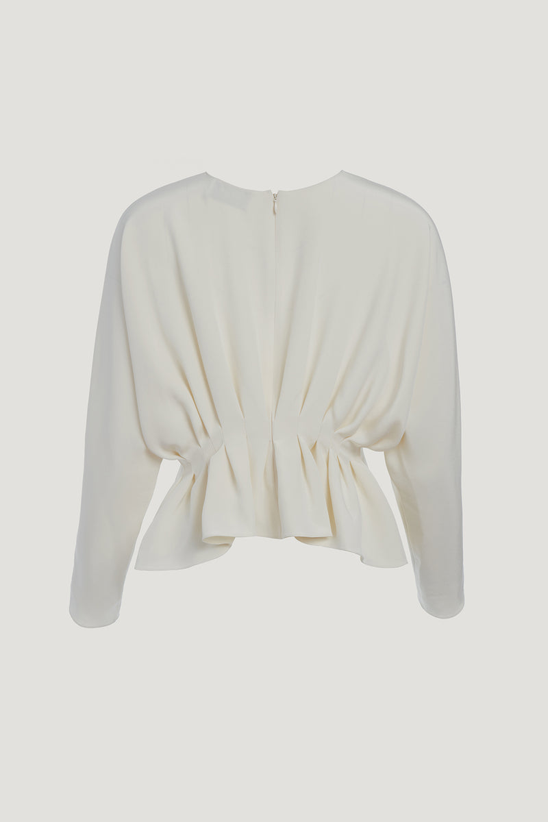 Rosalie Pleated Back Batwing Top