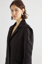 Aria Pleat- Shoulder Coat