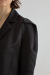 Aria Pleat- Shoulder Coat