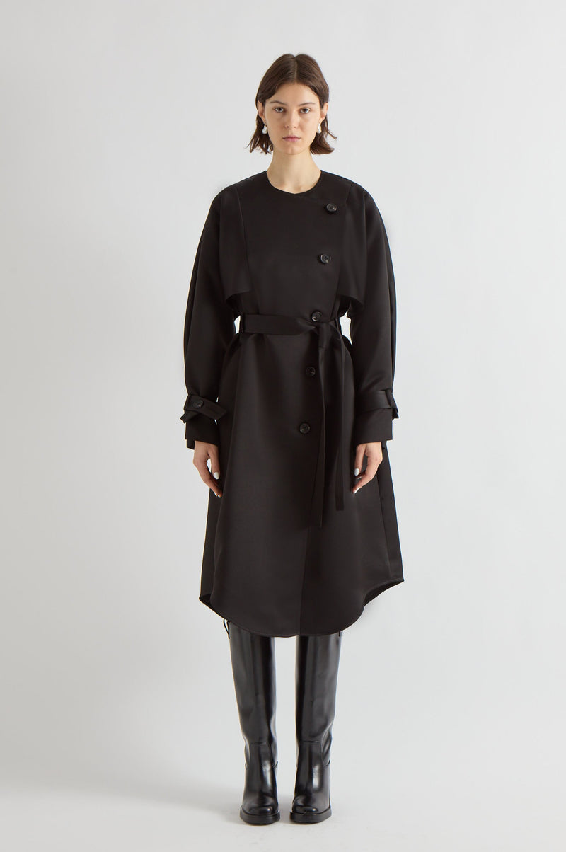 Nour Cape Trench in Cotton – Yeon