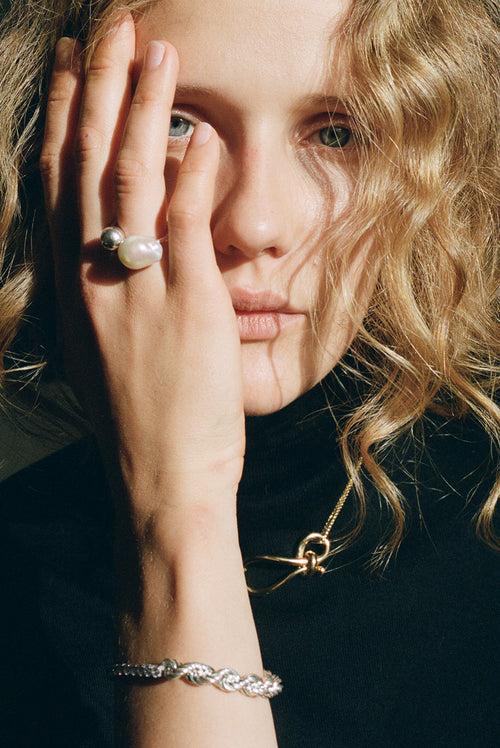 Gaia baroque pearl ring