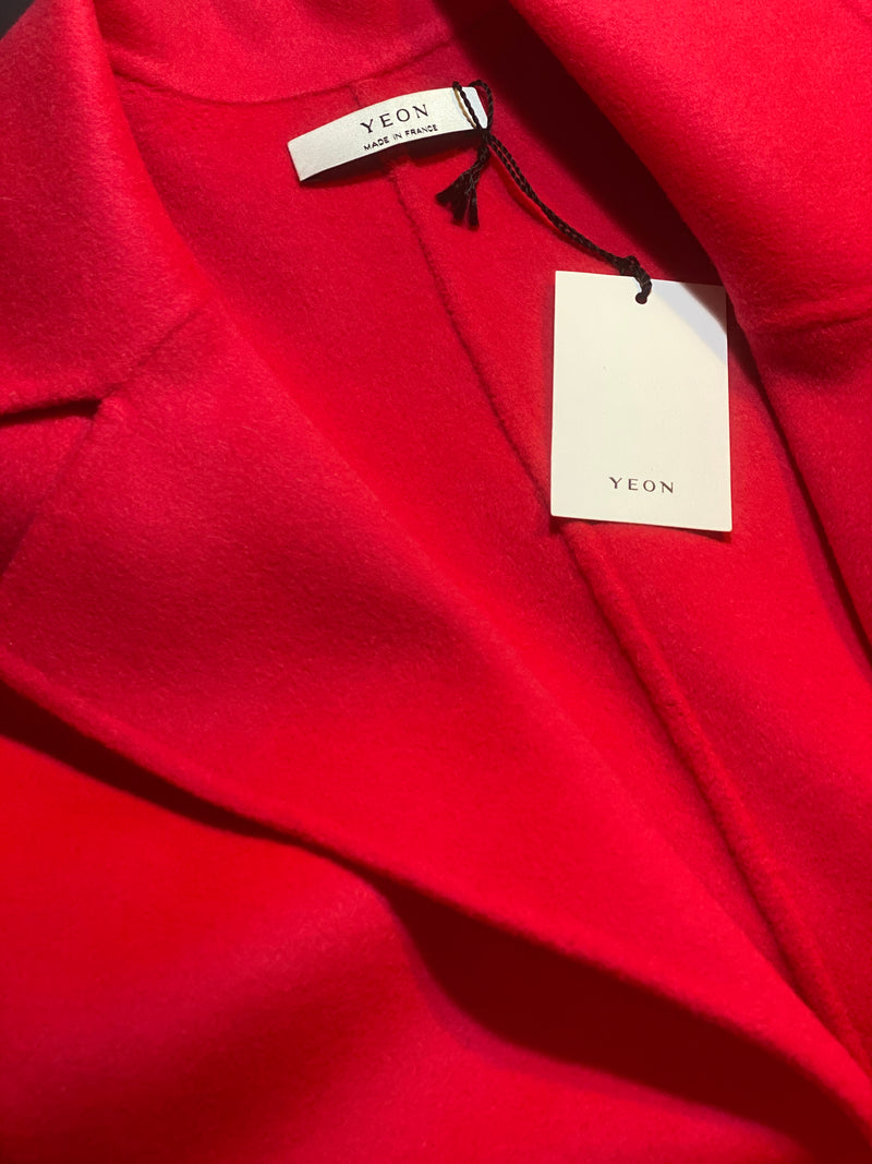 Kimi Red Cashmere Wool Coat