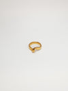 Layla sculpted gold vermeil ring