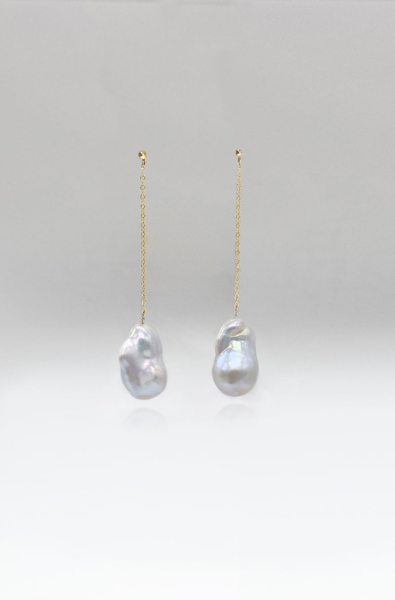 Aurora baroque pearl earrings