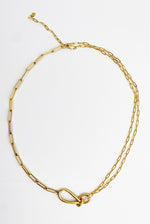 Leah knot multi chain necklace